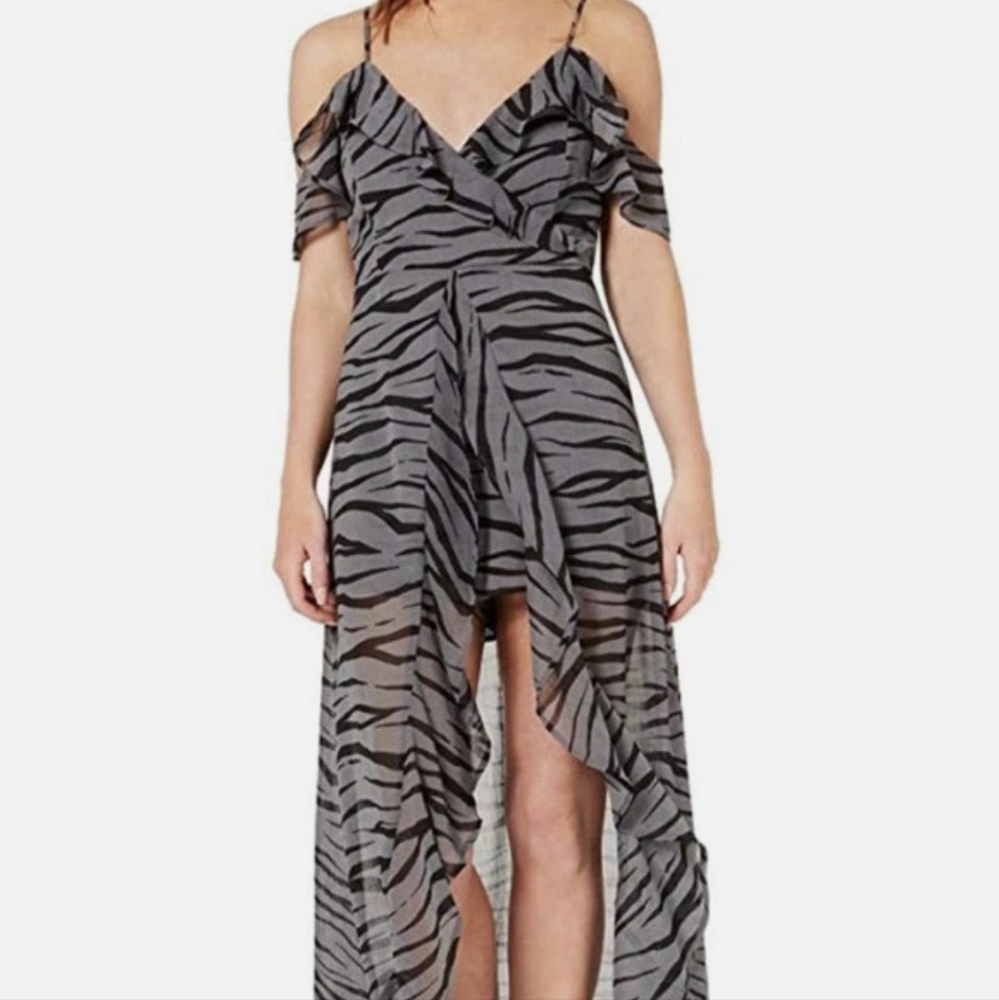 Romper with maxi overlay